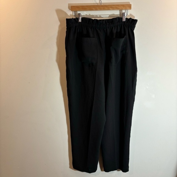 MADEWELL Sz 14 Drapey Paper Waist Elastic and Drawstring Pockets Slinky Pants - Picture 10 of 14